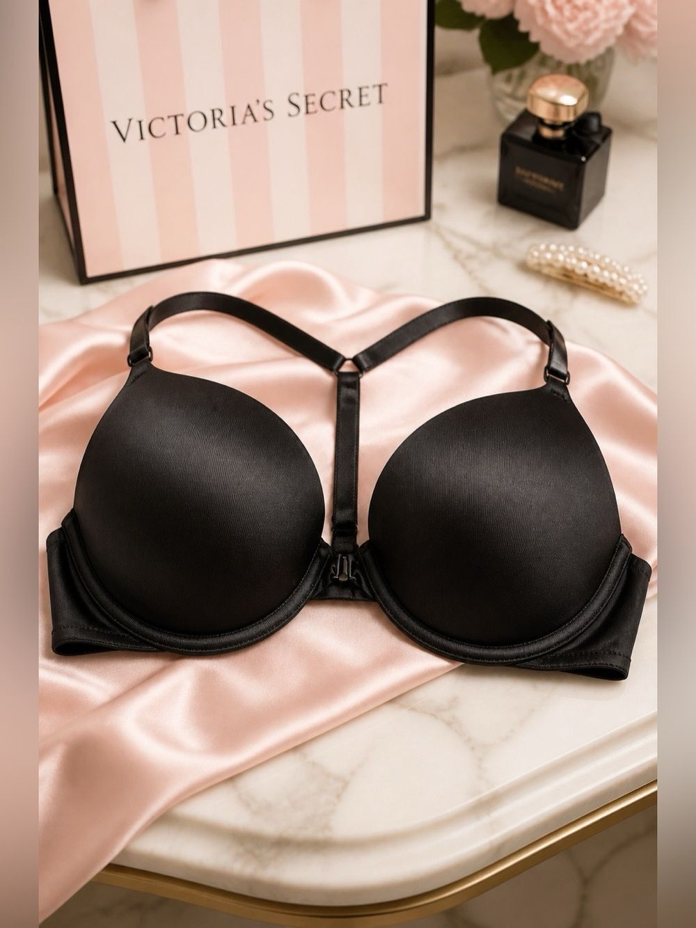 BLACK WEAR EVERYWHERE PUSH-UP by PINK VS 34A